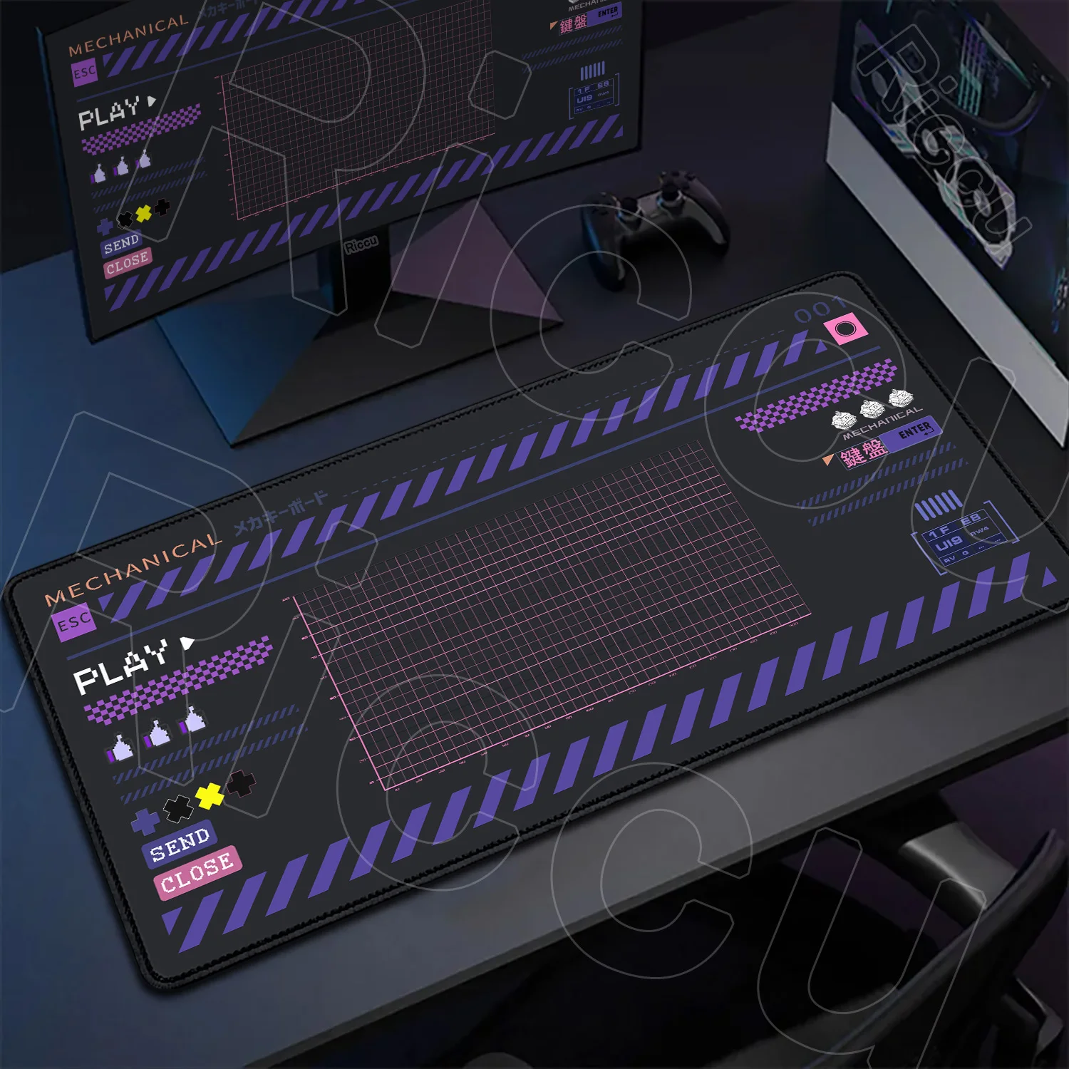 Tapis de souris de bureau - antidérapant - caoutchouc – Image 2