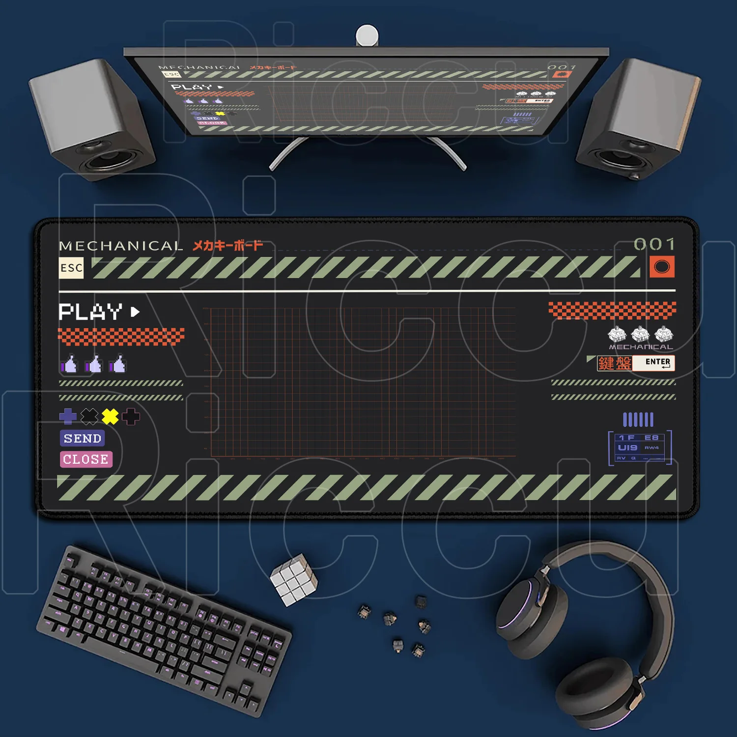 Tapis de souris de bureau - antidérapant - caoutchouc – Image 10