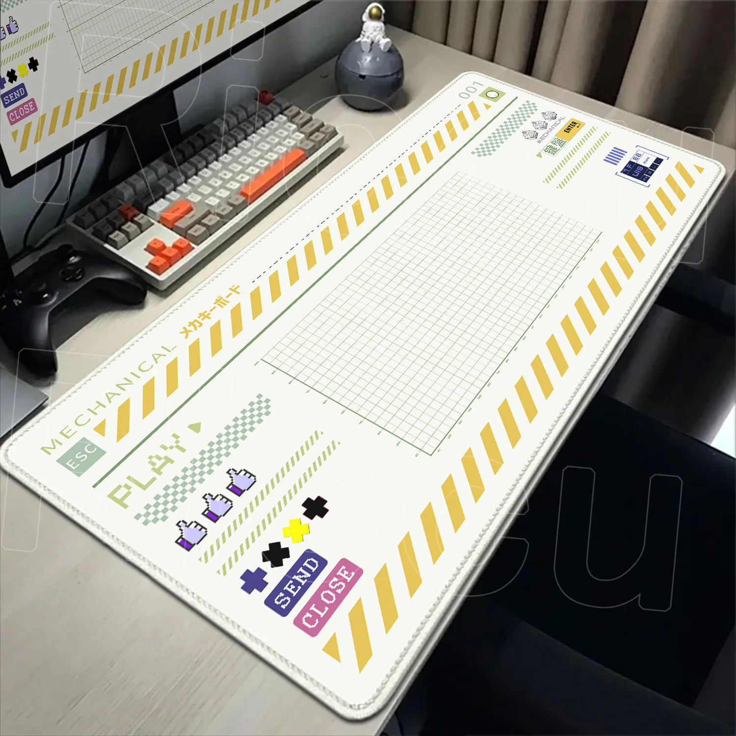 Tapis de souris de bureau - antidérapant - caoutchouc