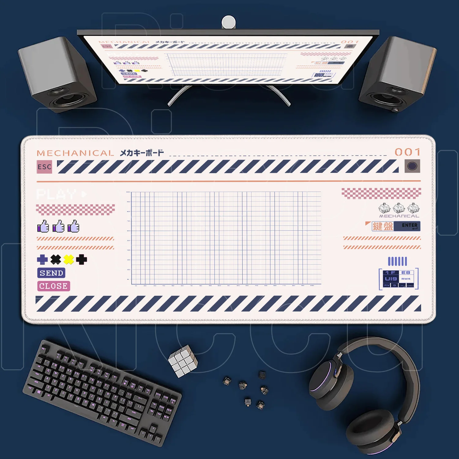 Tapis de souris de bureau - antidérapant - caoutchouc – Image 3