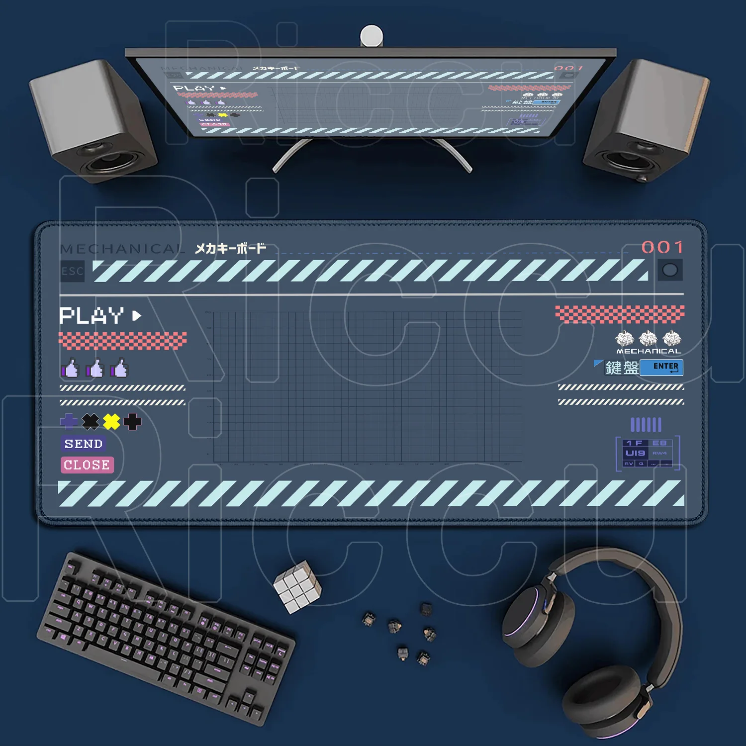 Tapis de souris de bureau - antidérapant - caoutchouc – Image 5