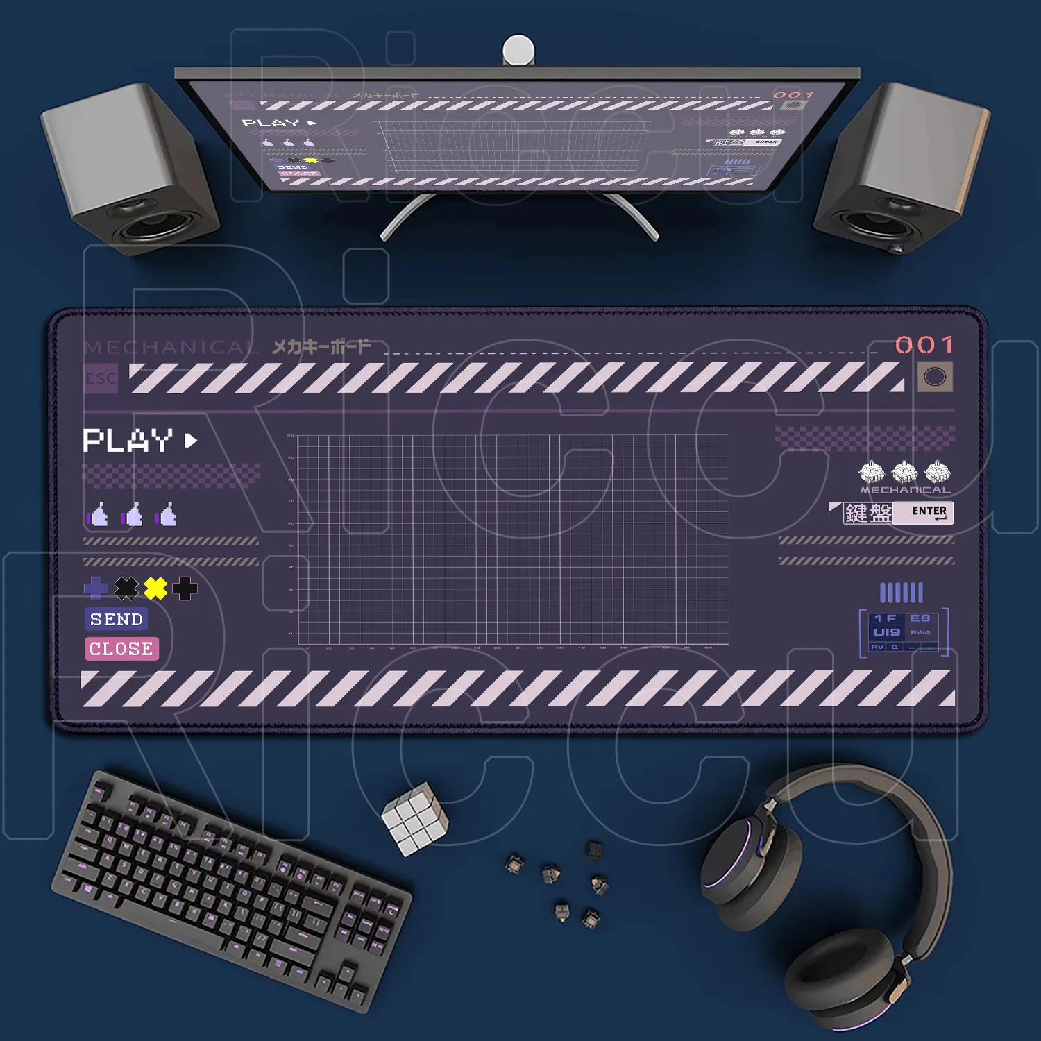 Tapis de souris de bureau - antidérapant - caoutchouc – Image 4