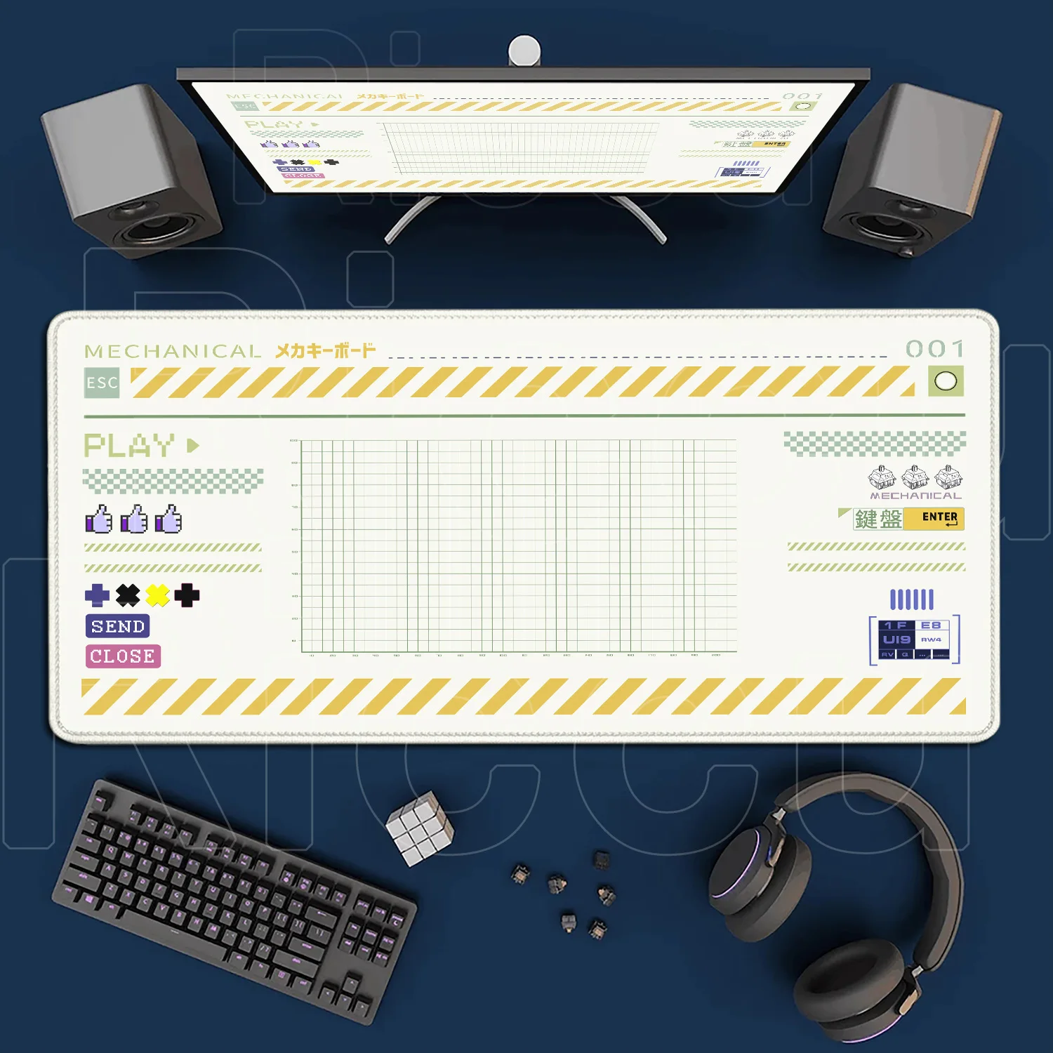 Tapis de souris de bureau - antidérapant - caoutchouc – Image 8