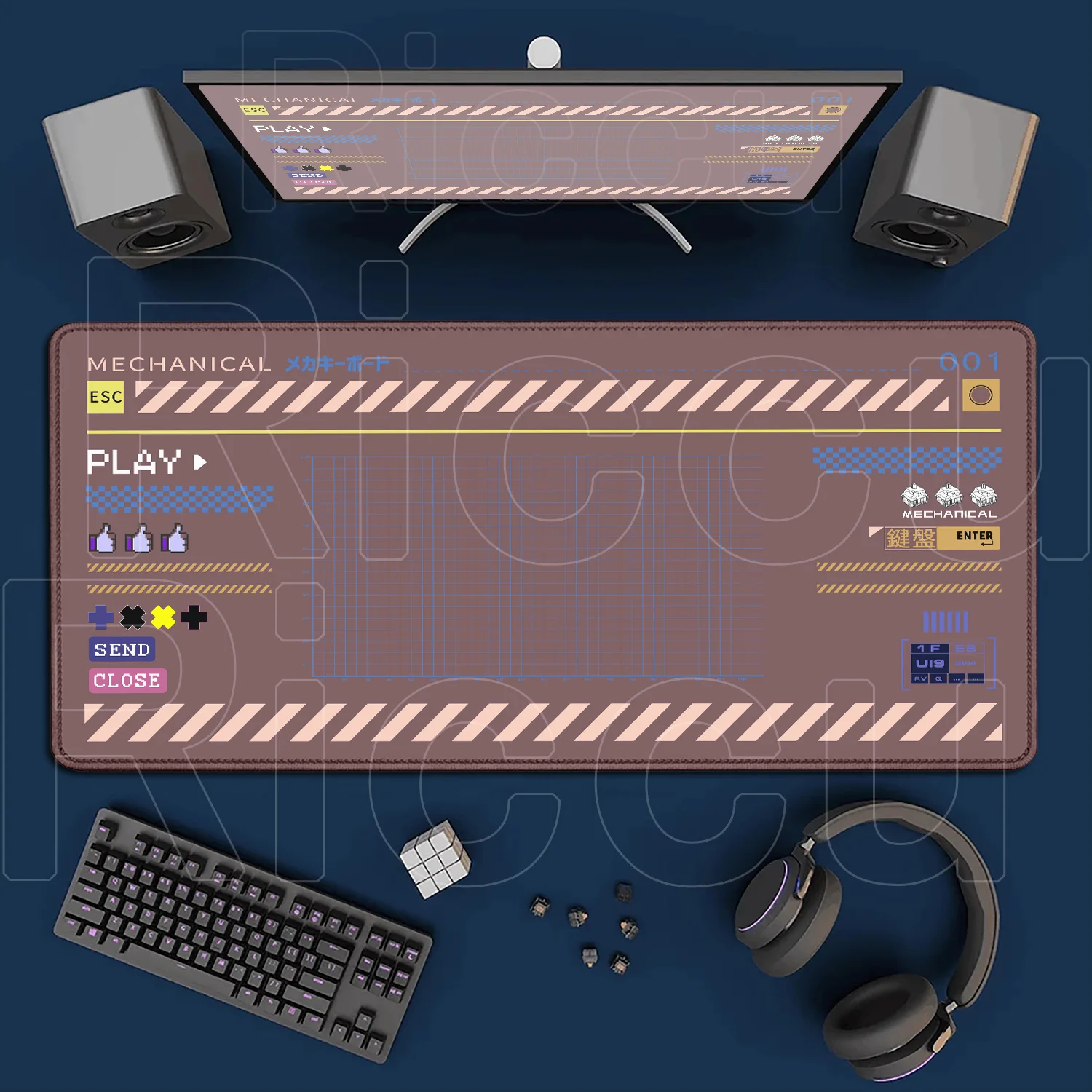 Tapis de souris de bureau - antidérapant - caoutchouc – Image 11