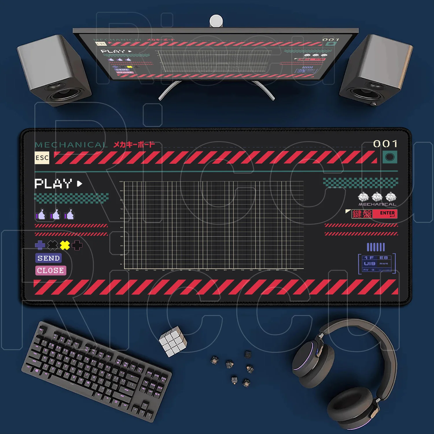 Tapis de souris de bureau - antidérapant - caoutchouc – Image 9